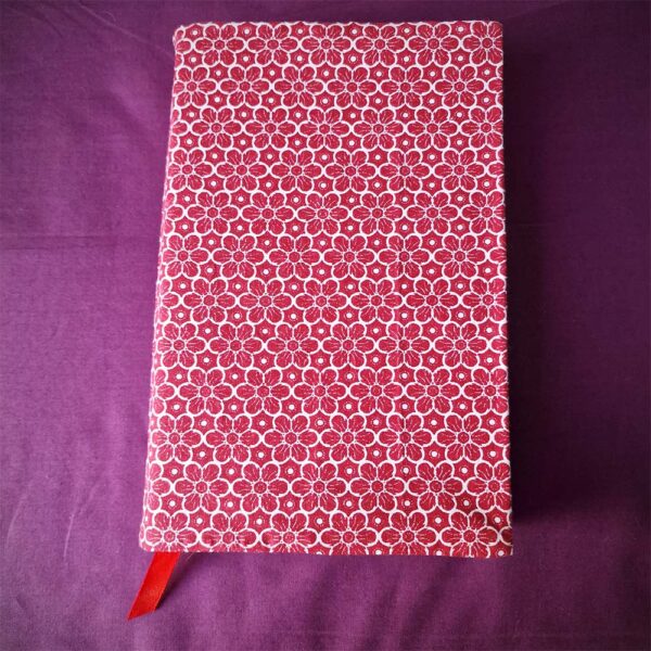 Couvre livre Broché Red Flower