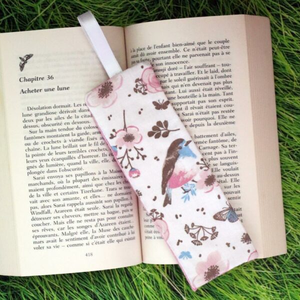 Marque Page Oiseaux Recto Blanc