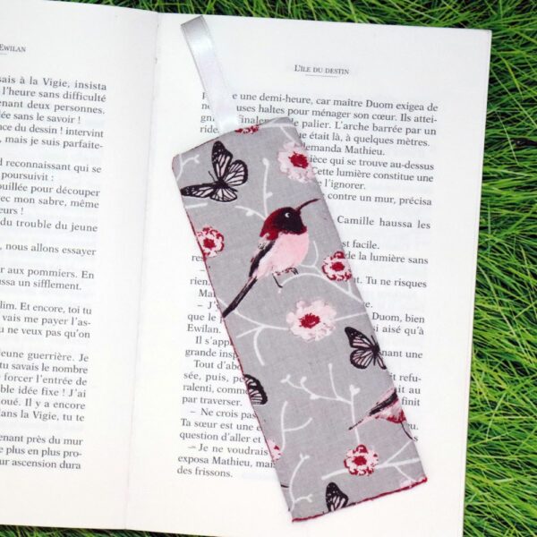 Marque Page Oiseaux Recto Rouge