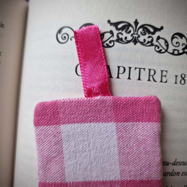 Marque Page vichy detail