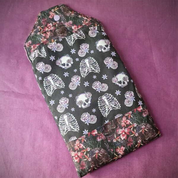 Pochette Skull Flower Dos
