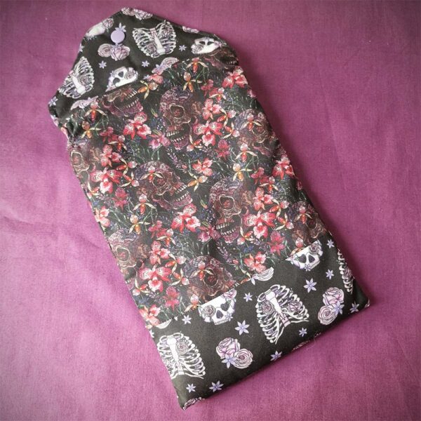 Pochette Skull Flower var Dos