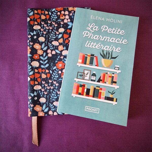 couvre livre poche Fleurs d'Automne format marron