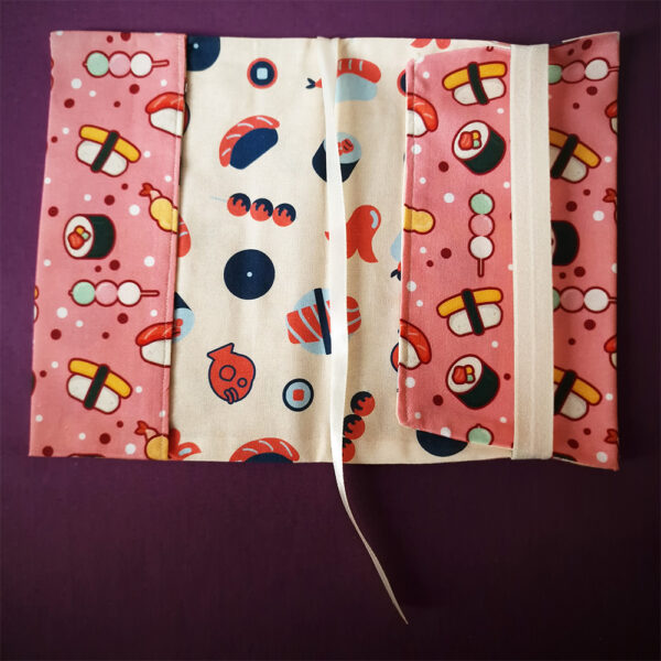 Couvre-livre Sushi ouvert