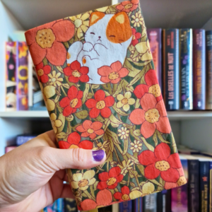 Couvre-livre Ronron Fleuri Poche