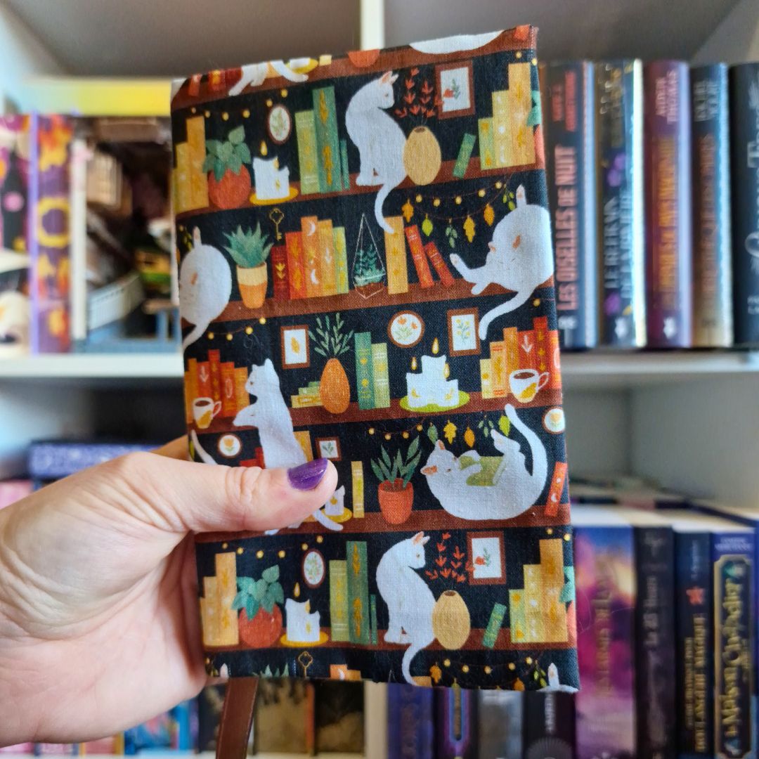 Couvre-livre Cats books Poche
